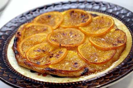 ciasto francuskie z pomarańczami