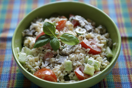 insalata di riso semplicissima - zwykła sałatka z ryżem